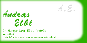 andras elbl business card